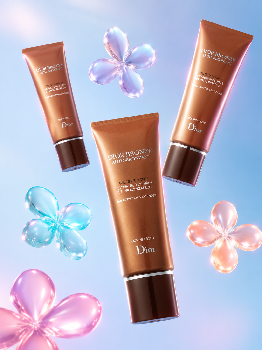 Dior Bronze flottant avec fleurs translucides